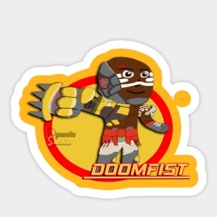 Chibi Fist of Doom Sticker